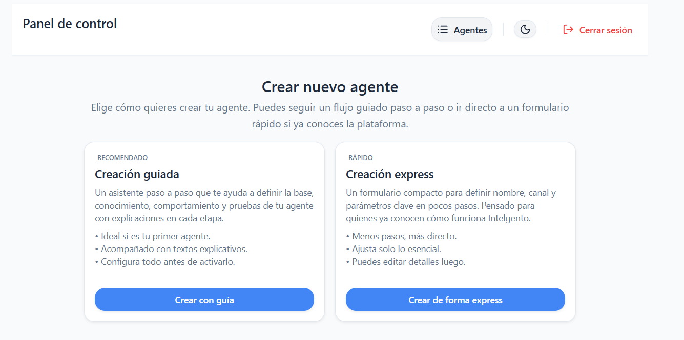 Chat de WhatsApp con agente